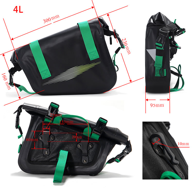 Motorcycle 8L Saddle Bags For Talaria XXX / Sting / MX3 / R MX4 / MX5 Pro / Sur-Ron Light Bee X / 79Bike Falcon M / E Ride Pro-SS