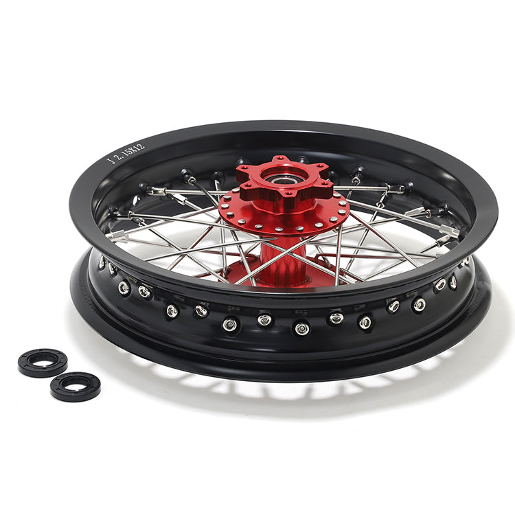 Supermoto 12x2.15 Rear Wheel Rims Hubs Set for Talaria Sting / XXX / MX3