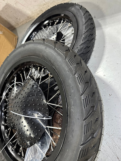 Returned Supermoto 14" Wheel Rim Hub Tire Set for Sur-Ron Light Bee X / Segway X160 X260 / 79Bike Falcon M / E Ride Pro-SS 2.0 2025 and earlier