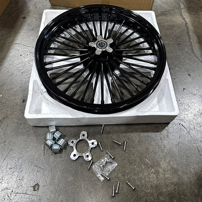 Returned For Harley Touring Electra Glide / Road King / Road Glide / Street Glide 1984-2008 Front Rear Dual Disc Fat Spoke Wheel