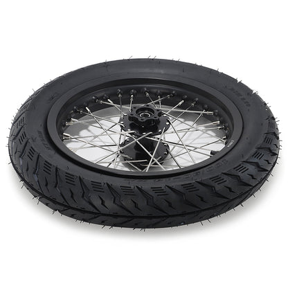 Supermoto 12" 14" Wheel Rims Hubs Tires Set for Sur-Ron Light Bee X / Segway X160 X260 / 79Bike Falcon M / E Ride Pro-SS