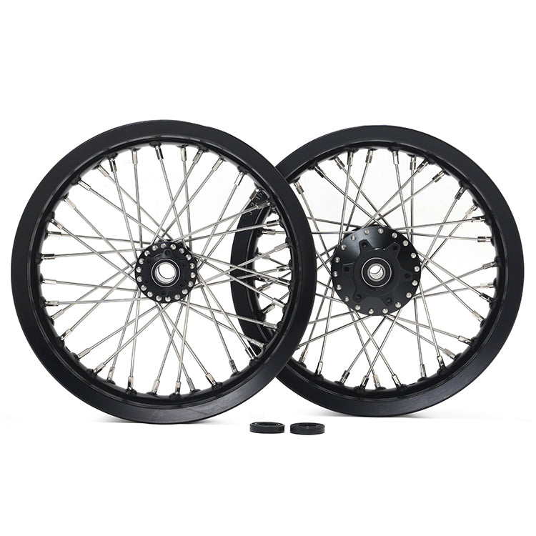 Returned Supermoto 12x2.15 Front Rear Wheel Rims Hubs Set for Talaria Sting / XXX / MX3