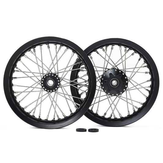 Returned Supermoto 12x2.15 Front Rear Wheel Rims Hubs Set for Talaria Sting / XXX / MX3