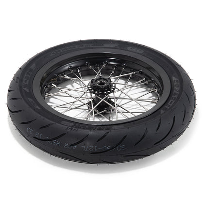 Supermoto 12" 14" Wheel Rims Hubs Tires Set for Sur-Ron Light Bee X / Segway X160 X260 / 79Bike Falcon M / E Ride Pro-SS