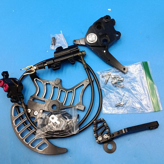 Returned Hydraulic Rear Foot Brake Bracket + Brake Caliper + Rear Brake Disc Protection Bracket Kit for Talaria XXX