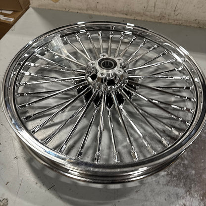 Returned Front 21x2.15 For Harley Softail Fat Boy Night Train Rocker Cross Bones Sport Glide FXDR Dual Disc Fat Spoke Wheel