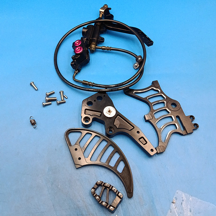 Returned Mineral Oil Hydraulic Rear Foot Brake Aluminum For Sur-ron Light Bee X / Segway X160 X260 / 79Bike Falcon M