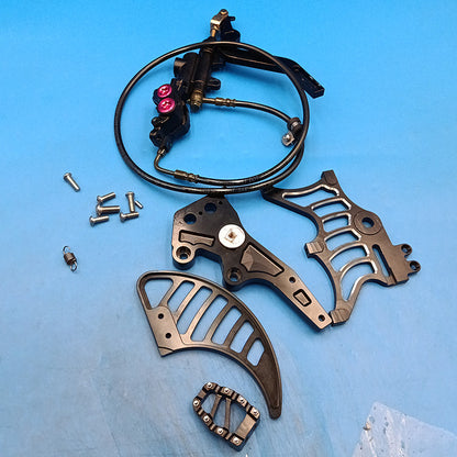Returned Mineral Oil Hydraulic Rear Foot Brake Aluminum For Sur-ron Light Bee X / Segway X160 X260 / 79Bike Falcon M