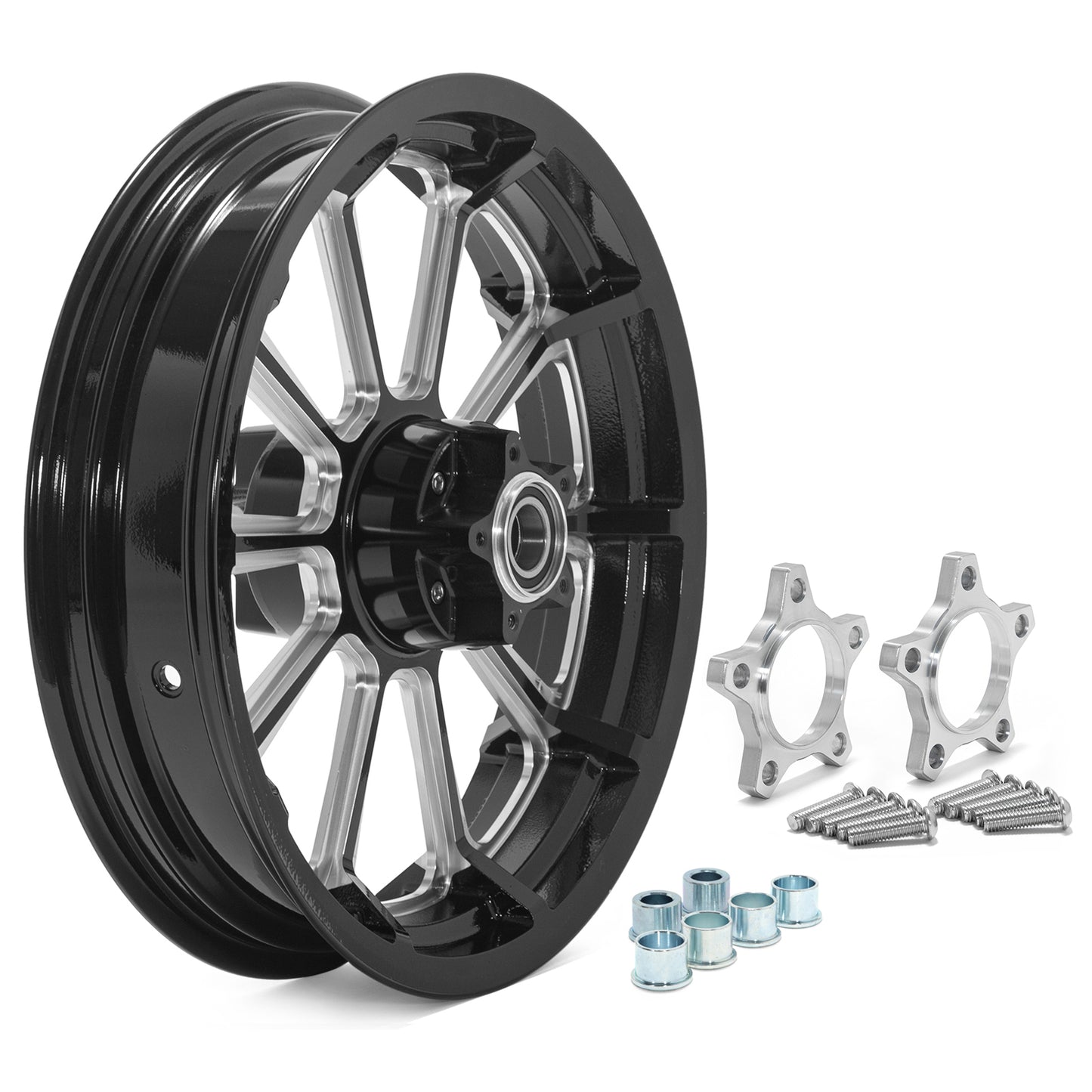 16x3.5 Aluminum Front Wheel Rim Hub for Harley Davidson Touring Electra Glide / Road Glide / Street Glide / Road King 1984-2008