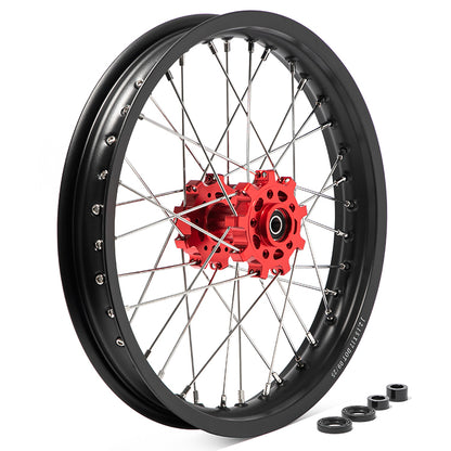 17x1.6 Front 17x2.15 Rear Aluminum Spoke Wheel Rim Hub Sets for Talaria Sting MX5 Pro