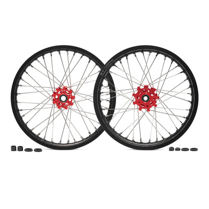 17x1.6 Front 17x2.15 Rear Aluminum Spoke Wheel Rim Hub Sets for Talaria Sting MX5 Pro
