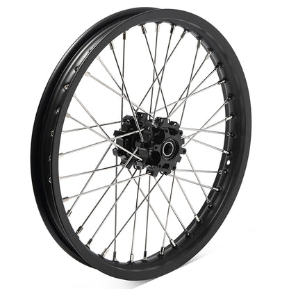 17x1.6 Front 17x2.15 Rear Aluminum Spoke Wheel Rim Hub Sets for Talaria Sting MX5 Pro
