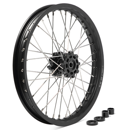 17x1.6 Front 17x2.15 Rear Aluminum Spoke Wheel Rim Hub Sets for Talaria Sting MX5 Pro