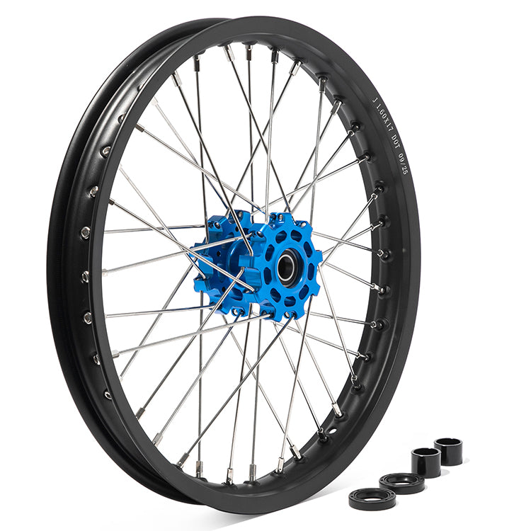 17x1.6 Front 17x2.15 Rear Aluminum Spoke Wheel Rim Hub Sets for Talaria Sting MX5 Pro