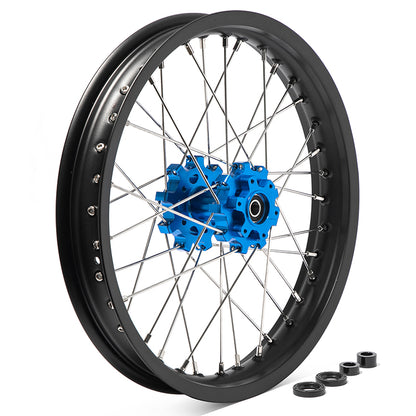 17x1.6 Front 17x2.15 Rear Aluminum Spoke Wheel Rim Hub Sets for Talaria Sting MX5 Pro