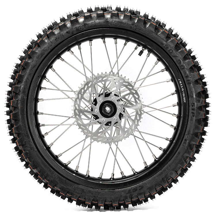 18×2.15 Rear Wheel Rim Hub Tire & Disc & Sprocket Set for Talaria Sting MX3 / R MX4