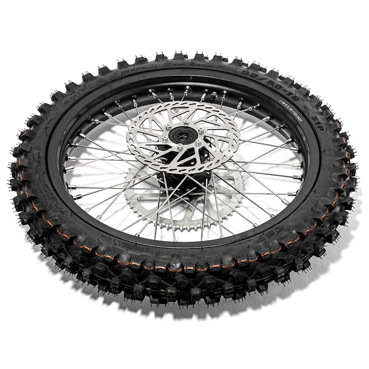 18×2.15 Rear Wheel Rim Hub Tire & Disc & Sprocket Set for Talaria Sting MX3 / R MX4