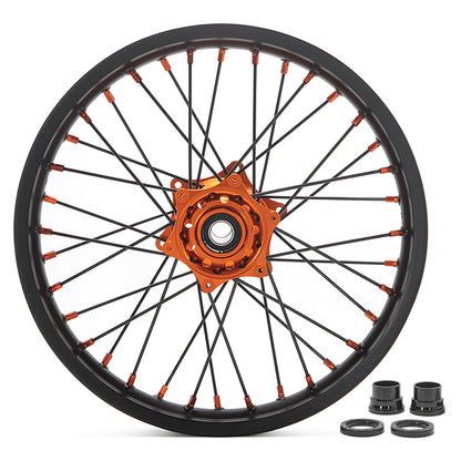 For KTM / Beta / GAS GAS / Husaberg / Husqvarna / Sherco / Alpha 2003-2024 21" Front 18" Rear Spoked Wheel Rim Hubs Set