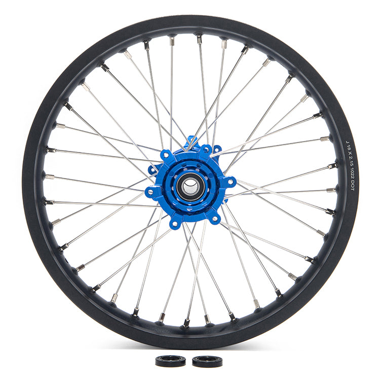 21" Front / 18" Rear Aluminum Spoke Wheel Rims CNC Hubs Set for Talaria Komodo