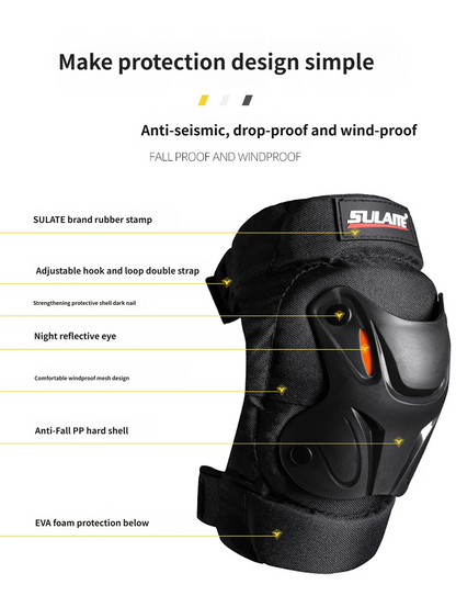 SULAITE Motorcycle Riding Gear: Off-Road Knee Guards and Elbow Guards for Motorcycles and E-Scooters