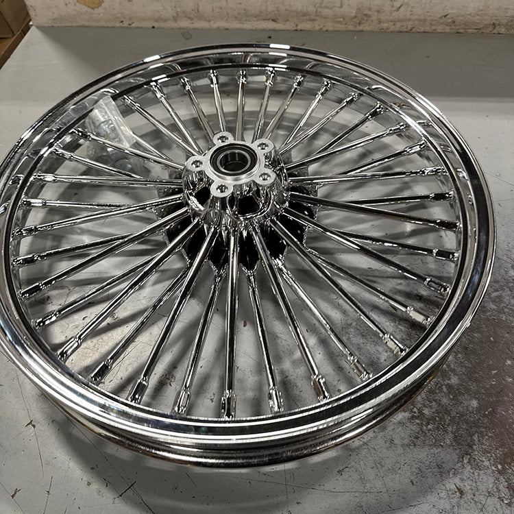 Returned Front 21x2.15 For Harley Softail Fat Boy Night Train Rocker Cross Bones Sport Glide FXDR Dual Disc Fat Spoke Wheel