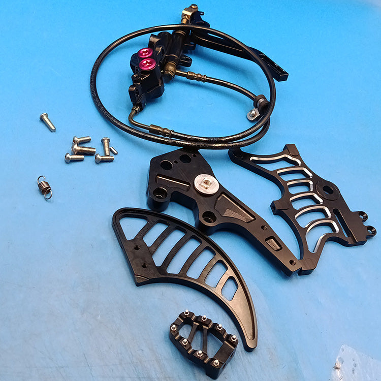 Returned Mineral Oil Hydraulic Rear Foot Brake Aluminum For Sur-ron Light Bee X / Segway X160 X260 / 79Bike Falcon M