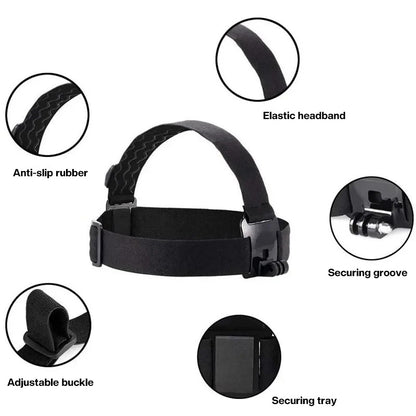 First-person perspective motorcycle riding with head-mounted phone mount Sports camera mount for motorcycle riding Chest strap