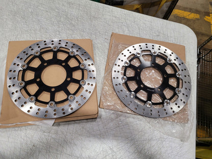 2pcs Returned Front Brake Disc Rotors for Kawasaki Ninja ZX6R / Ninja ZX6RR 2003-2004