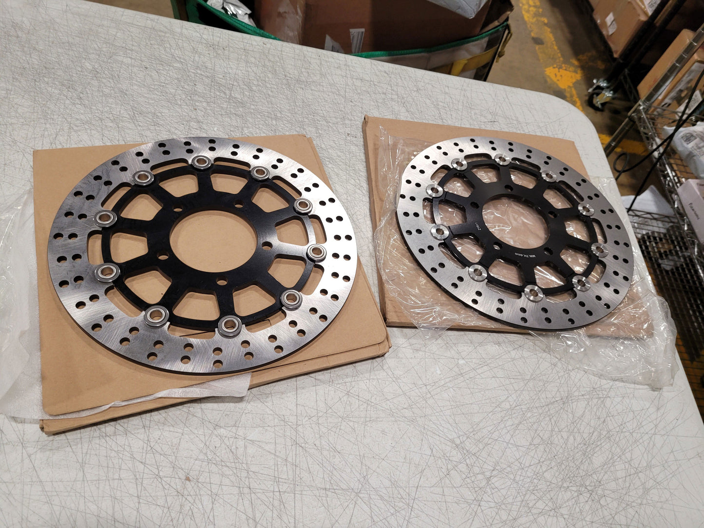 2pcs Returned Front Brake Disc Rotors for Kawasaki Ninja ZX6R / Ninja ZX6RR 2003-2004