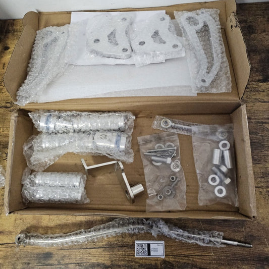 Returned 3.54" Silver Forward Controls For Honda VT750DC Shadow Spirit 2002-2007