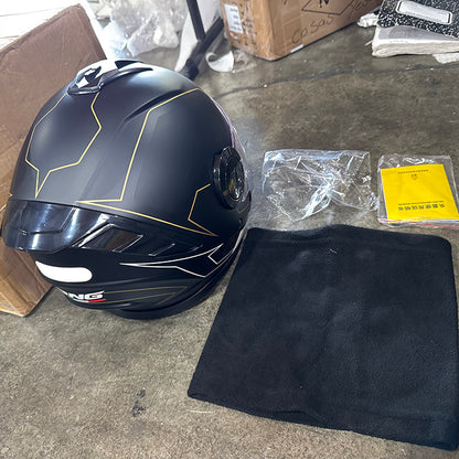 Returned Size XL DOT Certified 3/4 Motorcycle Helmet / Riding Helmet / Bluetooth can be installed