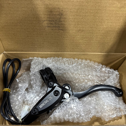 Returned Left Rear Brake Lever Cylinder Pump Assy for Surron Light Bee X / Talaria Sting / Segway X160 X260 / 79Bike Falcon M / E Ride Pro SS 2.0