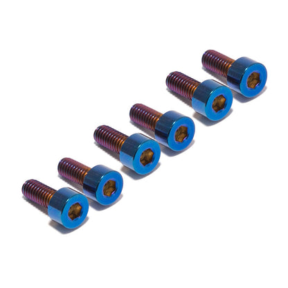 Burn Blue TC4 Titanium Screws Bolts Fastener Kit For Arctic Leopard XE Pro S