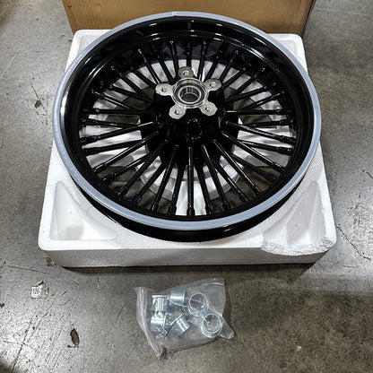 Returned For Harley Touring Electra Glide / Road King / Road Glide / Street Glide 1984-2008 Front Rear Dual Disc Fat Spoke Wheel