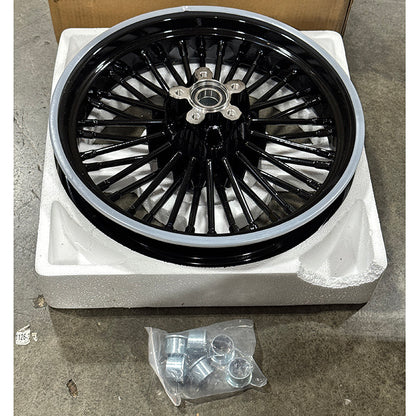 Returned For Harley Touring Electra Glide / Road King / Road Glide / Street Glide 1984-2008 Front Rear Dual Disc Fat Spoke Wheel