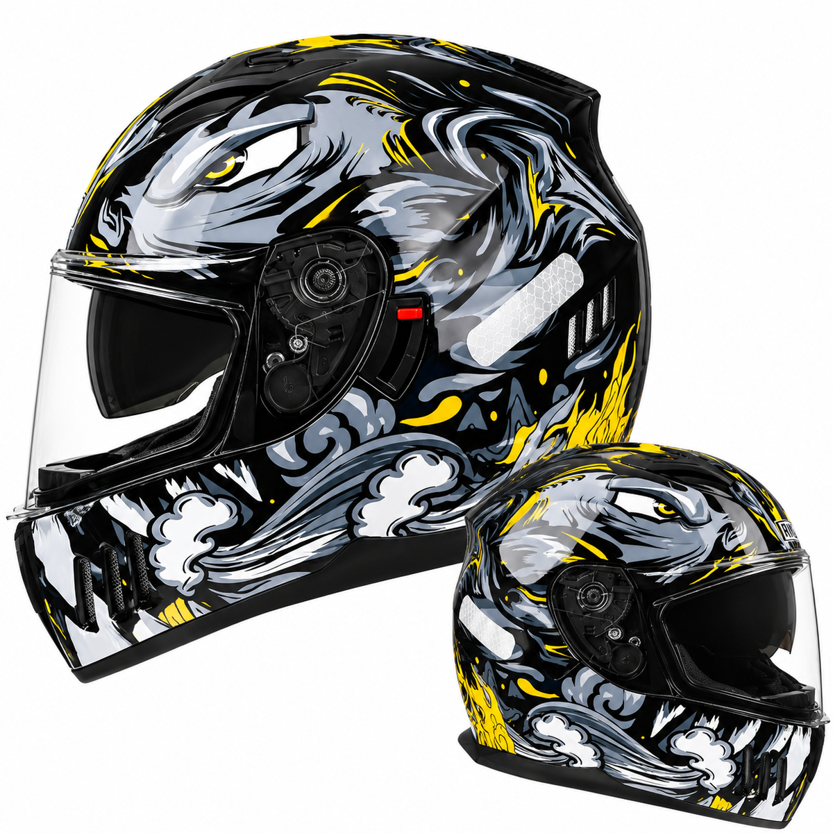 Motorcycle Helmet with Bluetooth, Dual Visors, Breathability, and Protection
