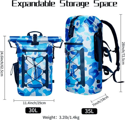 35L Waterproof Camouflage Tactical Backpack – High-Capacity Outdoor Sports Rucksack