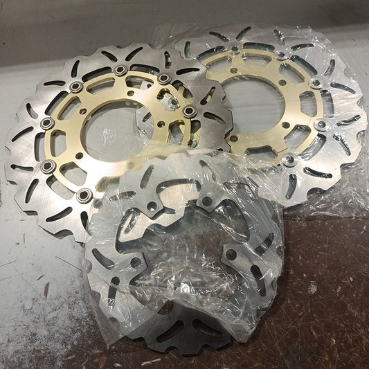 Returned For Suzuki GSXR600 GSXR750 2006-2007 / GSXR1000 2005-2008 Front Rear Brake Disc Rotors