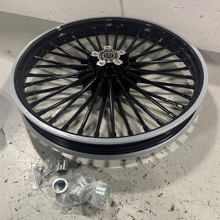 Returned Front 21x 2.15 For Harley Dyna / Touring / Softail Rear Dual Disc Fat Spoke Wheels