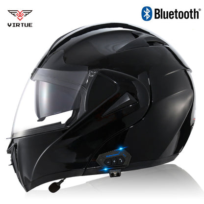 Electric Motorcycle Bluetooth Helmet for Men Flip-Up Helmet, Racing Helmet