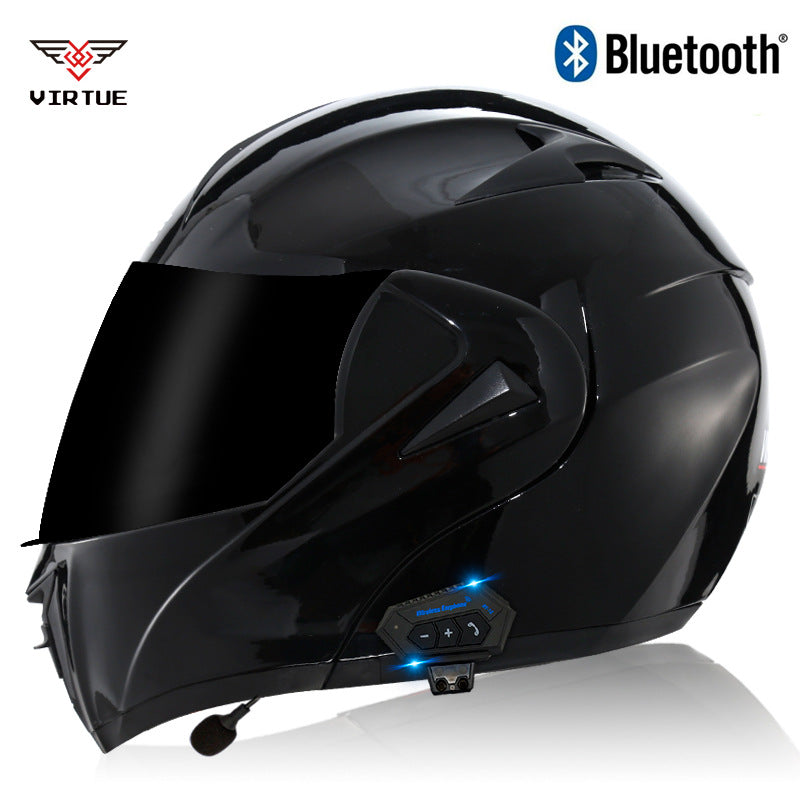 Electric Motorcycle Bluetooth Helmet for Men Flip-Up Helmet, Racing Helmet
