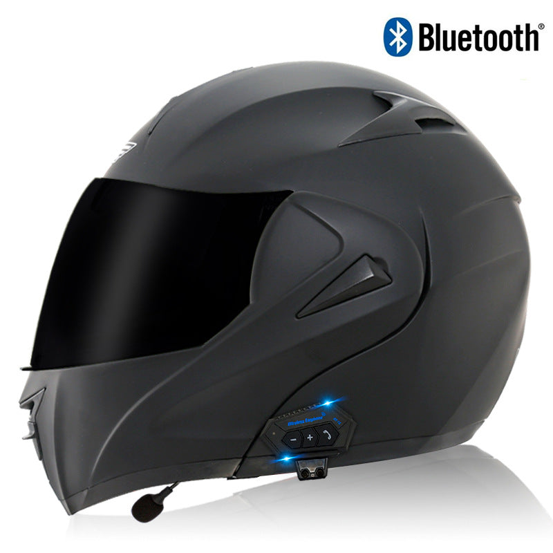 Electric Motorcycle Bluetooth Helmet for Men Flip-Up Helmet, Racing Helmet