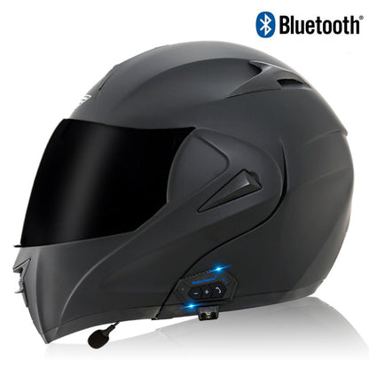 Electric Motorcycle Bluetooth Helmet for Men Flip-Up Helmet, Racing Helmet
