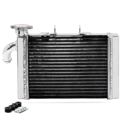 Benelli TNT 300 / BN 302 / 302 S / STELS / Keeway RKX Aluminum Radiator 26mm Core TIG-Welded Direct Bolt-On Replacement