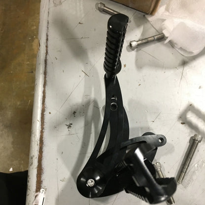 Returned Black Aluminum Forward Control Footpegs for Harley Davidson M8 Softail Breakout, Fat Boy, Deluxe, Heritage & Slim models 2018-up