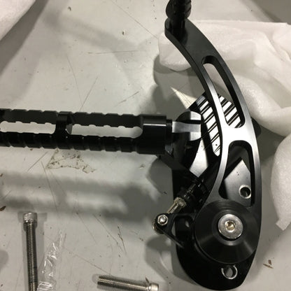 Returned Black Aluminum Forward Control Footpegs for Harley Davidson M8 Softail Breakout, Fat Boy, Deluxe, Heritage & Slim models 2018-up