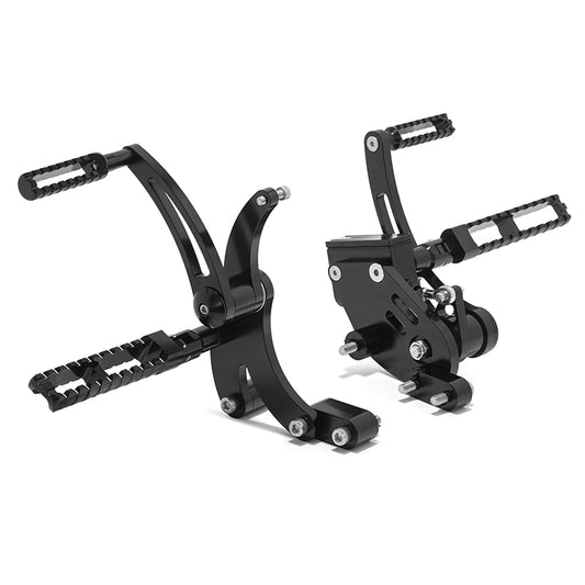 Returned Black Aluminum Forward Control Footpegs for Harley Davidson M8 Softail Breakout, Fat Boy, Deluxe, Heritage & Slim models 2018-up