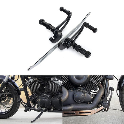 Returned Black Forward Controls For Yamaha XVS650 Dragstar 650 V Star 650 / XVS400 Dragstar 400 / V Star 400 1996-2001