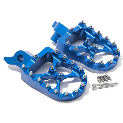 CNC Wide Foot Pegs 57mm Aluminum Footrest For Yamaha YZ250F 2024-2026 / YZ250FX 2025-2026 / YZ450F 2023-2026