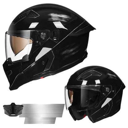 DOT Certification Combined Motorcycle Helmet For Full Face/Half Face/3/4 Face / Reserved Bluetooth headset slot